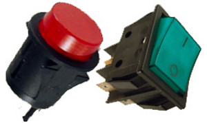 Four Pole Switches (Push Button & Rocker)
