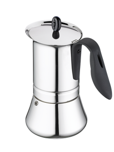 Gat Stainless Steel Induction Stovetop Moka Espresso Coffee Maker (6 Cup)