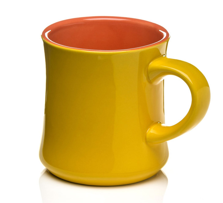 Yellow coffee mug