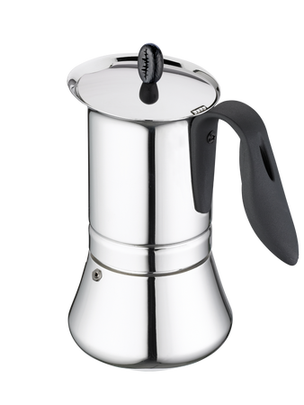 MILANO Stainless/Brushed Steel Stovetop Espresso Maker 6 Cup