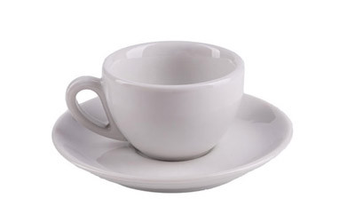 2 oz Porcelain Macchiato Cup & Saucer