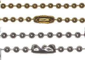 Plated Ball / Bead Chains - 2mm
