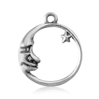STS Man in the Moon Charm (with Star)