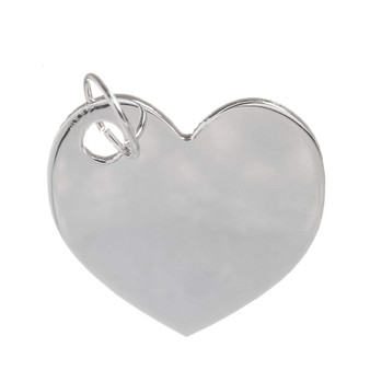 Personalised STS Medium Love Heart Tag Charm