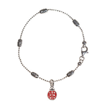 STSLBBC - 1mm Childrens Ladybird Charm Bracelet