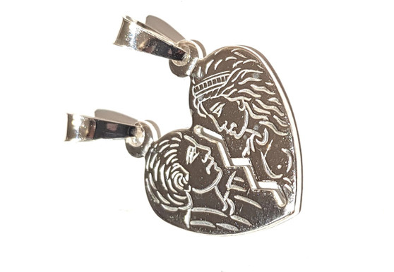 STS Couple Friendship Love Heart Charm