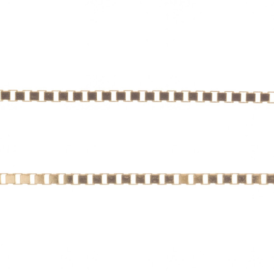 9ct Gold Box Chain - 0.8mm