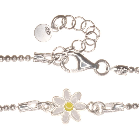STSDCL - 1mm Ladies Daisy Charm Bracelet