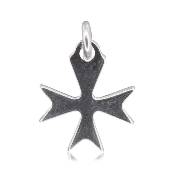 STS Plain Maltese Cross Charm - Small