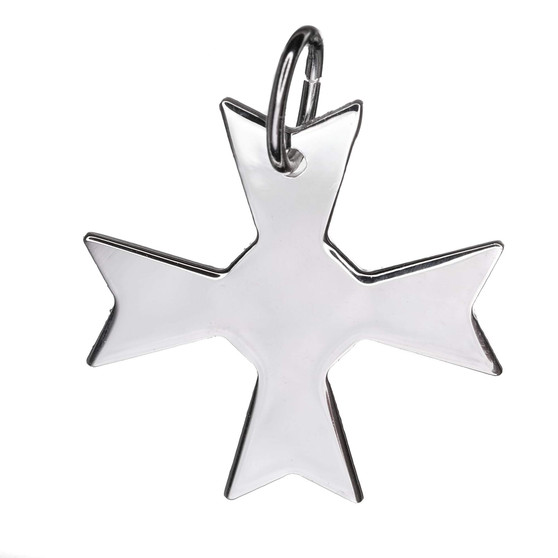 STS Plain Maltese Cross Charm - Large