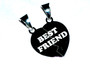 STS Best Friends Friendship Heart Charm