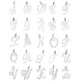 STS Large Script  Initial Alphabet Letter Charm
