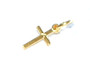 9ct Gold Tiny Religious  Cross Charm