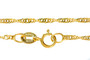 9ct Gold Twisted Singapore Chain - 1.2mm