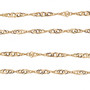 9ct Gold Twisted Singapore Chain - 1.2mm