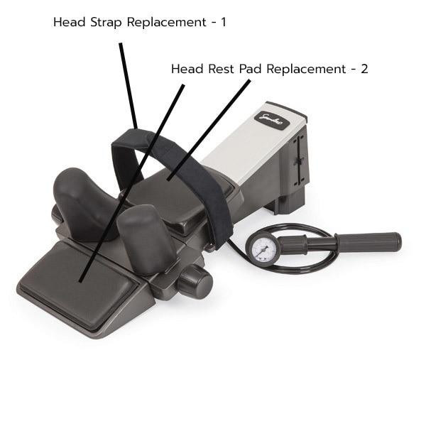 Saunders Cervical Traction Replacement Head Strap & Pads