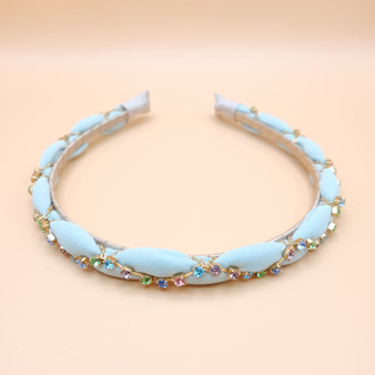 Pastel Jewelled Headband Mint (multi stones)