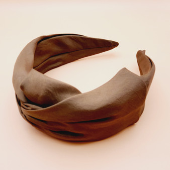 Unbalanced Fabric Headband (Brown)