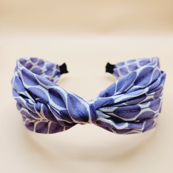 Leaves Pattern Knot Fabric Headband