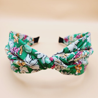 Floral Print Twist Fabric Headband 