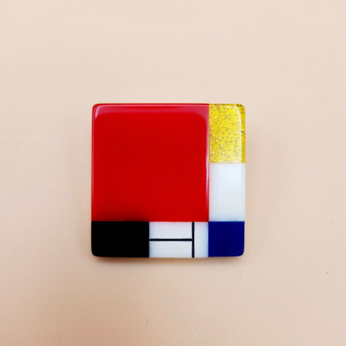 Composition Brooch