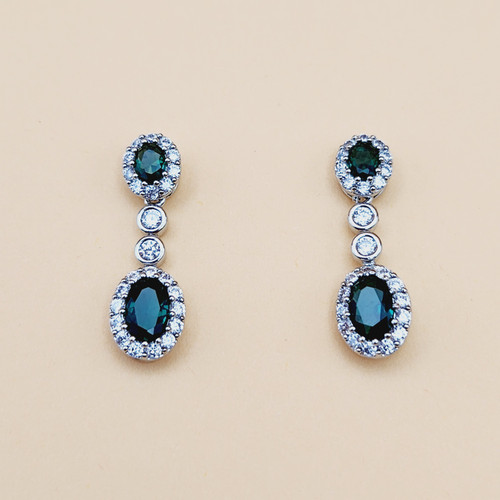 Zirconia Round earrings