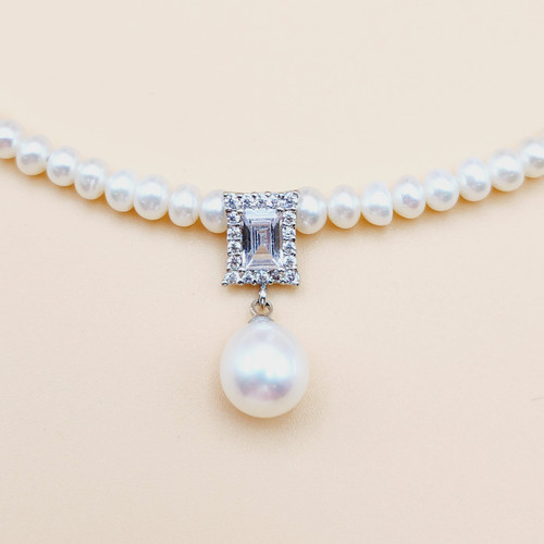 Duchess Pearl Drop Necklace