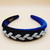 Leaf Crystal Velvet Headband (Blue)