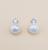 Crystal pearl stud earrings