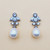 Blossom pearl earrings
