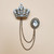Crown Heart Chain Brooch 