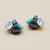 Geometric Crystal Stud Earrings