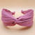 Silky knotted fabric headband (Pink)
