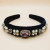 Velvet Square Gem Pearl Headband