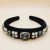 Velvet Square Gem Pearl Headband