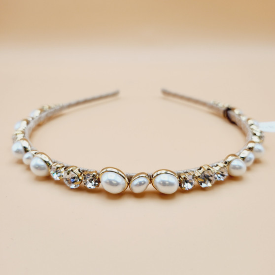 Pearl and Diamond Jewel Headband