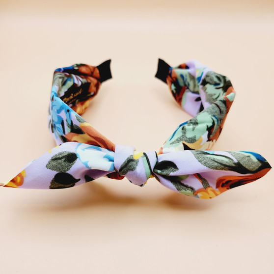 Floral Ribbon Fabric Headband