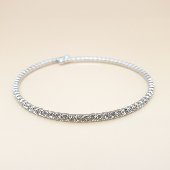 Crystal Bangle (Crystal/silver)