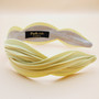 Silk wavy headband (Yellow)