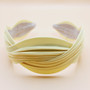 Silk wavy headband (Yellow)