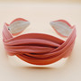 Silk wavy headband (Peach)