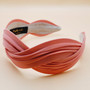 Silk wavy headband (Peach)