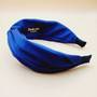 Silk twist fabric headband (Blue)