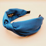 Silk twist fabric headband (Coral blue)