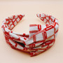 Unbalanced Square Fabric Headband (Red)