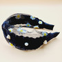 Flower Pearl Headband (Black)