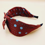 Dot Pattern Ribbon Headband