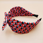 Geometric Patterned Ribbon Headband