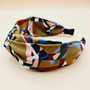 Geometric Knot Fabric Headband (Olive)