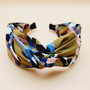 Geometric Knot Fabric Headband (Olive)